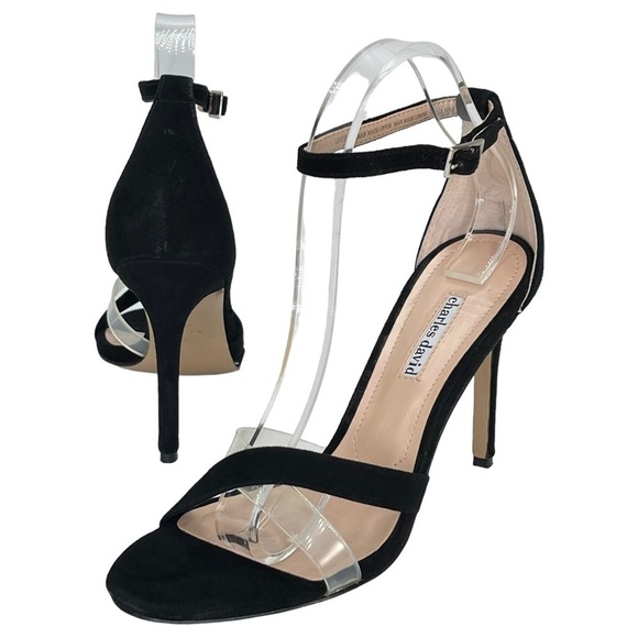 Charles David Courtney Black Suede Leather Womens Heels Size 9.5M - Picture 9 of 12